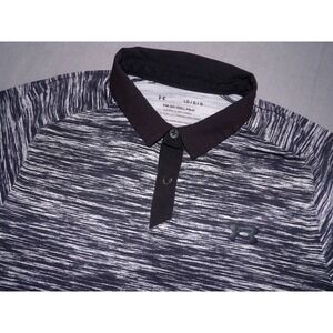 Under Armour ISO-CHILL Striped Stretch Performance Polo Golf Shirt Men's Large